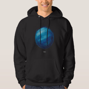 Uranus Planet Artwork – Cosmic Space Illustration Hoodie