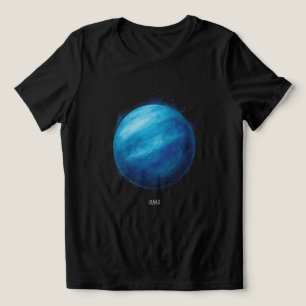 Uranus Planet Artwork – Cosmic Space Illustration Tri-Blend Shirt