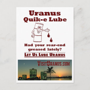 Uranus Quik-e Lube Postcard