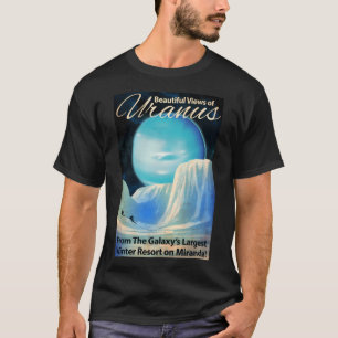 Uranus Retro Space Art T-Shirt
