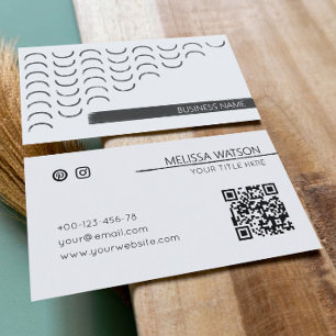 Urban abstract black and white masculine business card