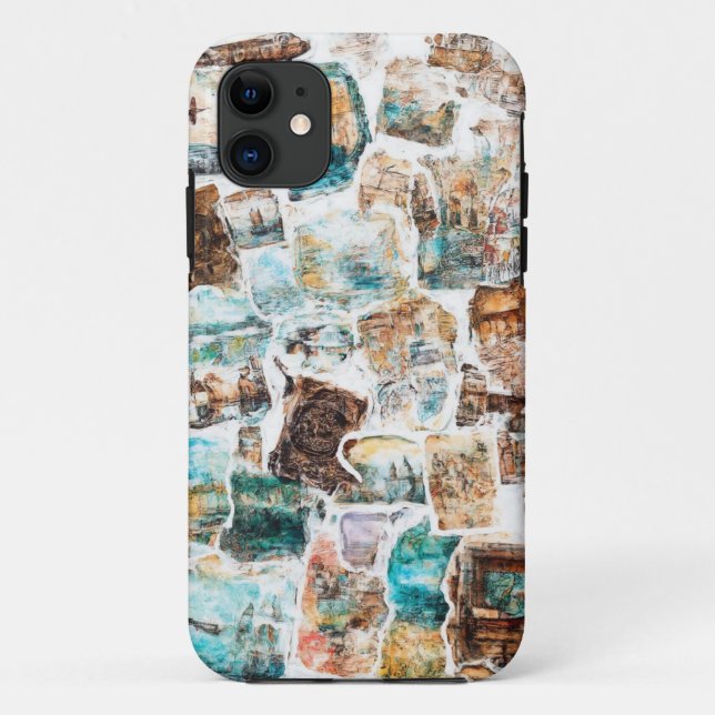 Urban Abstract Collage Mobile Case (Back)