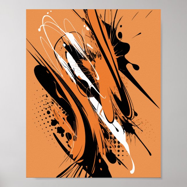 Urban Abstract Splash Poster (Front)
