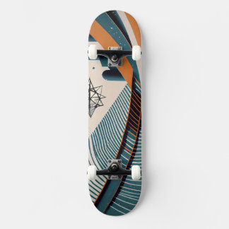 Urban abstract with star skateboard