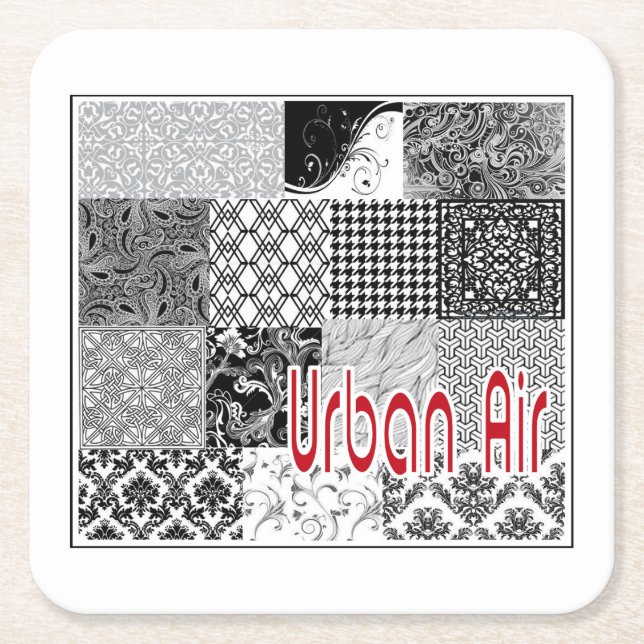 Urban Air  Square Paper Coaster (Front)