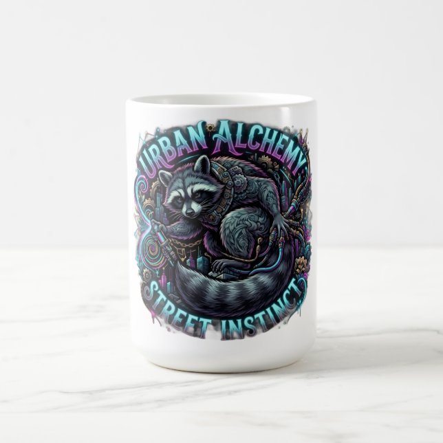 Urban Alchemy Racoon Long Sleeve Coffee Mug (Center)