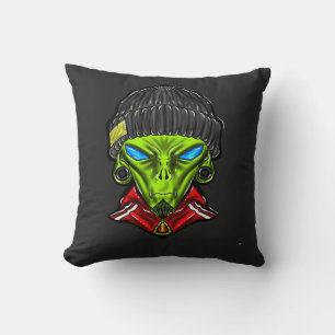 Urban Alien Graphic T-Shirt Cushion
