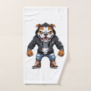 Urban Alpha Bulldog � Street Style Mascot Hand Towel