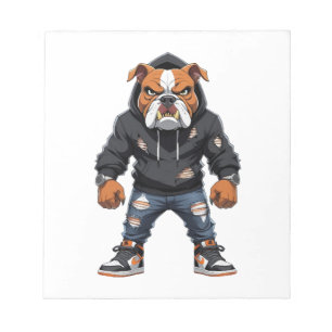 Urban Alpha Bulldog � Street Style Mascot  Notepad