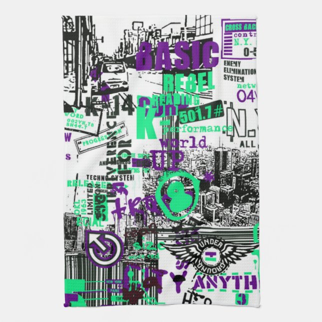 Urban American MoJo Kitchen Towel (Vertical)