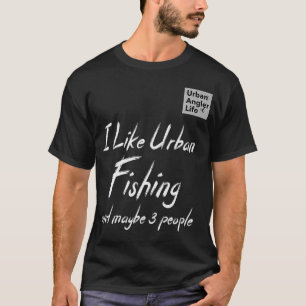 Urban Angler Life Scooter Funny Fishing Gifts T-Shirt