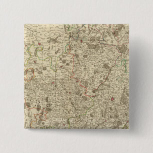 Urban areas of France 15 Cm Square Badge