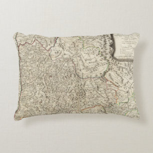Urban areas of France 3 Decorative Cushion