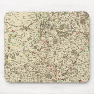 Urban areas of France Mouse Mat