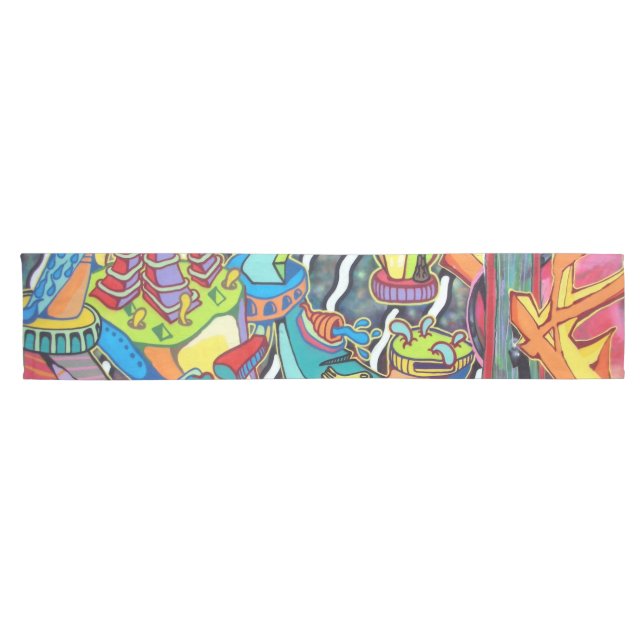Urban Art 1. Short Table Runner (Horizontal)