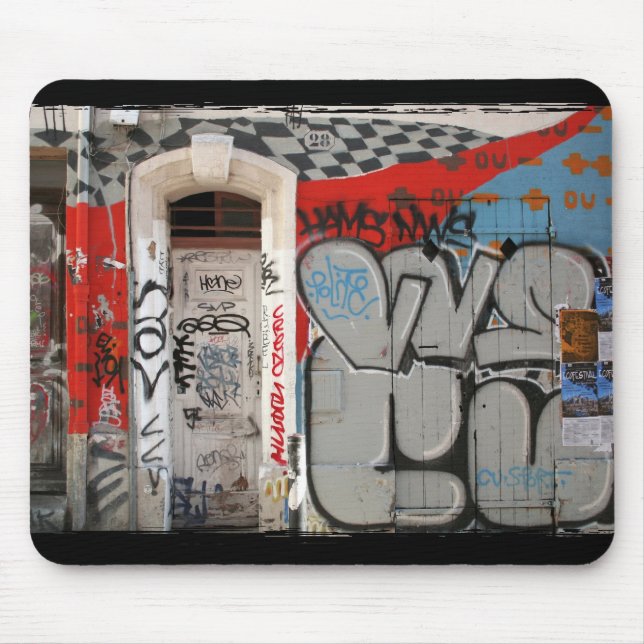 Urban art graffitis mouse mat (Front)