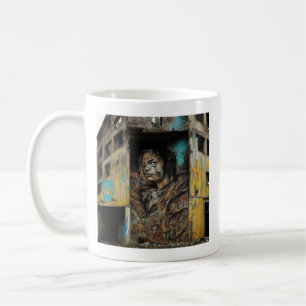 Urban Art on Abandoned Building Coffee Mug