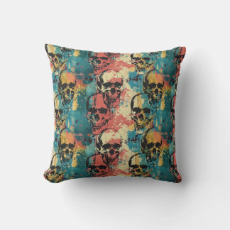 Urban Art Skull Pillow Design A45