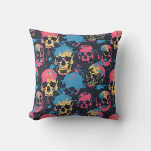 Urban Art Skull Pillow Design A46