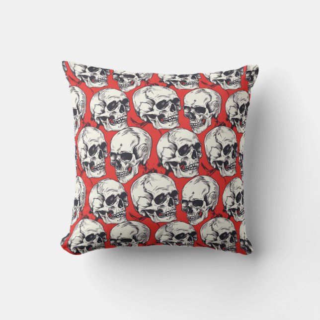Urban Art Skull Pillow Design B2 (Front)