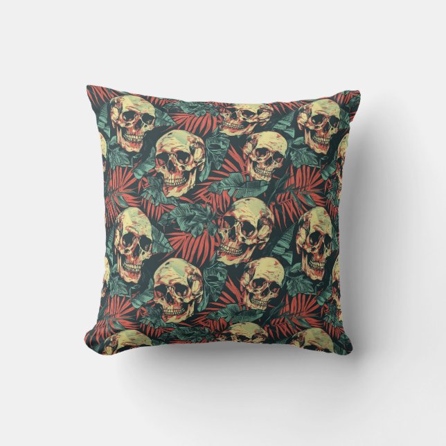 Urban Art Skull Pillow Design, Cojín B96 (Front)