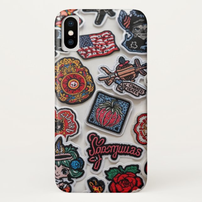 Urban Art Sticker Collage Mobile Case (Back)