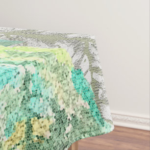 Urban Artistic Colourful Pine Tree Watercolor Art Tablecloth