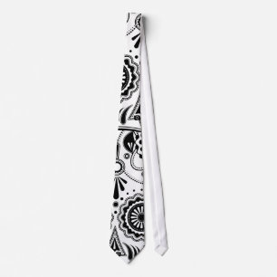 Urban Aztec Black and White tie