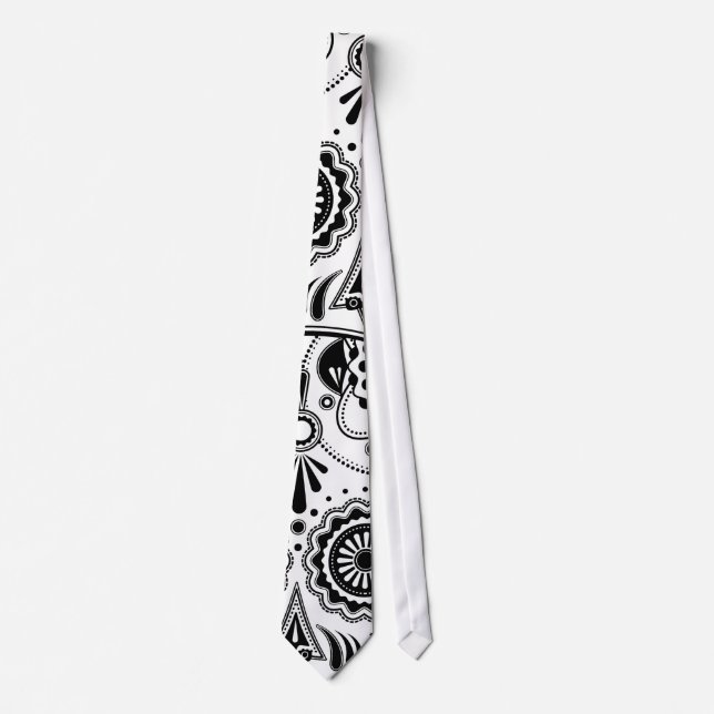 Urban Aztec Black and White tie (Front)