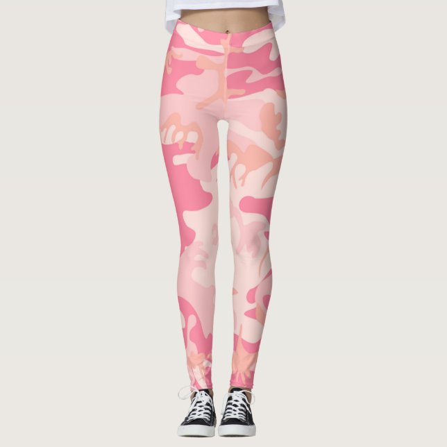 Urban Baby Pink Camo Leggings (Front)