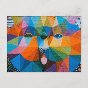 Urban Bear Art Urban Art Mural Bear Mural Design Postcard