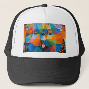 Urban Bear Art Urban Art Mural Bear Mural Design Trucker Hat