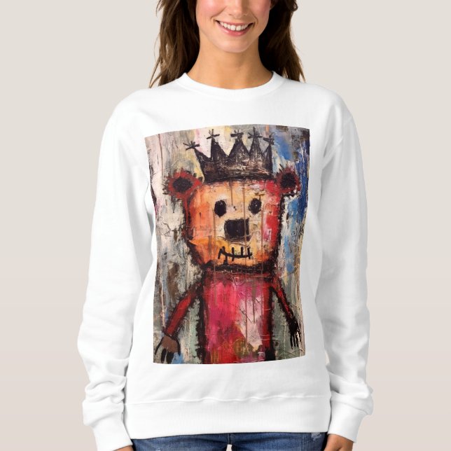 Urban Bear King GRAFFITI Sweatshirt (Front)