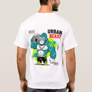 Urban Beast - Gorilla with Boombox & Chains T-Shirt