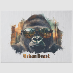 Urban Beast Gorilla with Sunglasses Tissue Paper
