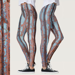 Urban Blue and Red Leggings