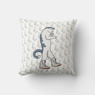 Urban Boxer Cat in Sneaker Walk Fighter Cushion