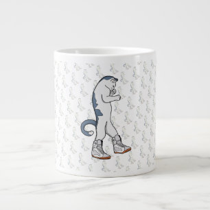 Urban Boxer Cat in Sneaker Walk Fighter Large Coffee Mug