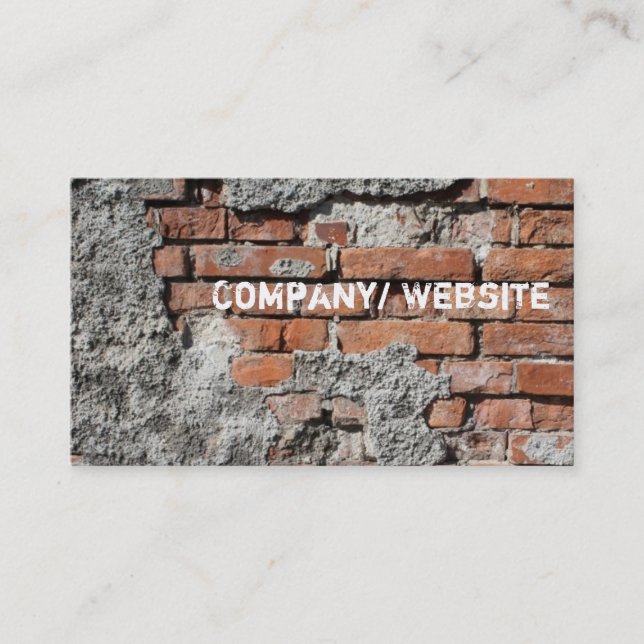 Urban Brick Graffiti Business Card (Front)
