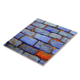 Urban Bricks (Blue) Tile/Trivet Tile