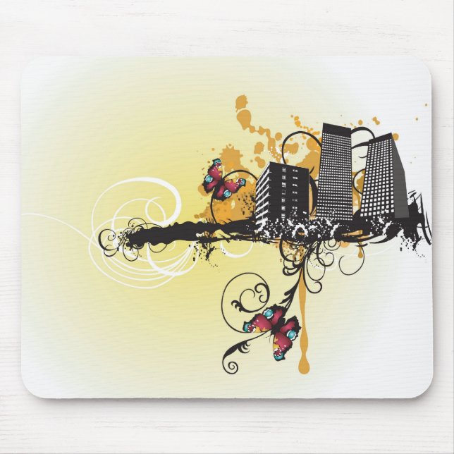 Urban buildings Mousepad (Front)