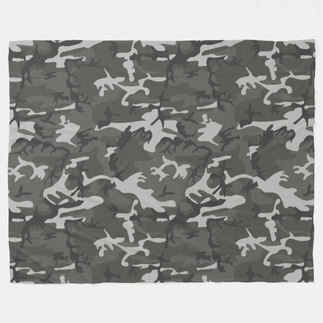 Urban Camo Fleece Blanket (Front (Horizontal))