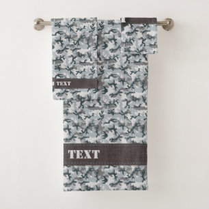 Urban Camouflage Bath Towel Set