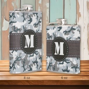 Urban camouflage hip flask