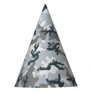 Urban camouflage party hat