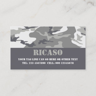 Urban Camouflaged Pattern Business Card