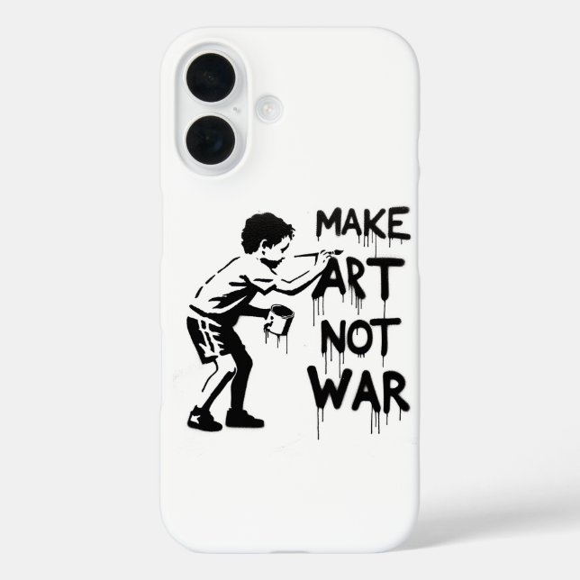 Urban Canvas: Rebel Artist iPhone Case (Back)
