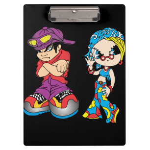 Urban Cartoon Duo Tee Clipboard