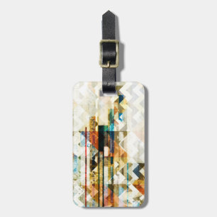 Urban Chevron II Luggage Tag