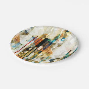 Urban Chevron II Paper Plate